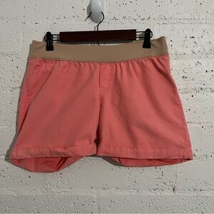 Khakis by Gap Maternity Womens Shorts 8 Pink Pull On Rolled Hem V20